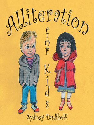 cover image of Alliteration for Kids